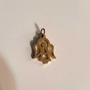 James Avery Open Angel Pendant/ Charm 14k Yellow Gold Retired